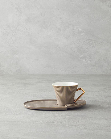 Terra A cup with a saucer 90 ml